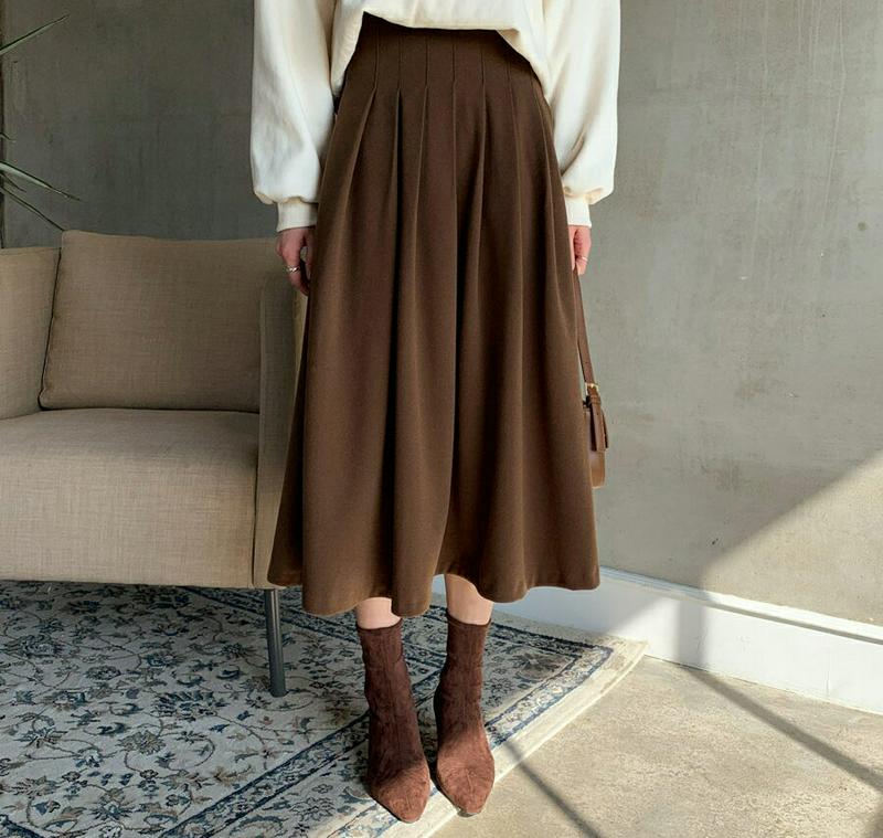 【新作10%OFF】プリーツフレアスカート・全4色・t56236 レディース【sk】【韓国 ファッション ボトムス スカート ロ