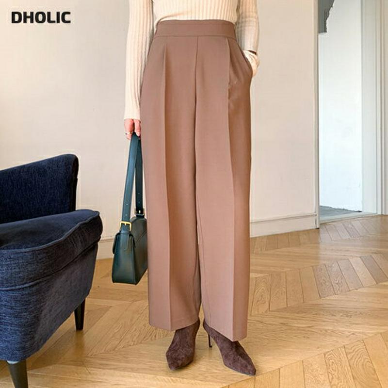 【新作10%OFF】裏起毛スラックス・全2色・b56231 レディース【pt】【韓国 ファッション ボトムス ズボン パンツ ロ