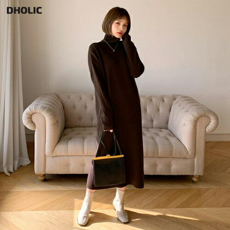 【新作10%OFF】タートルネックワンピース・全3色・b56235 レディース【ops】【韓国 ファッション ワンピース ロング