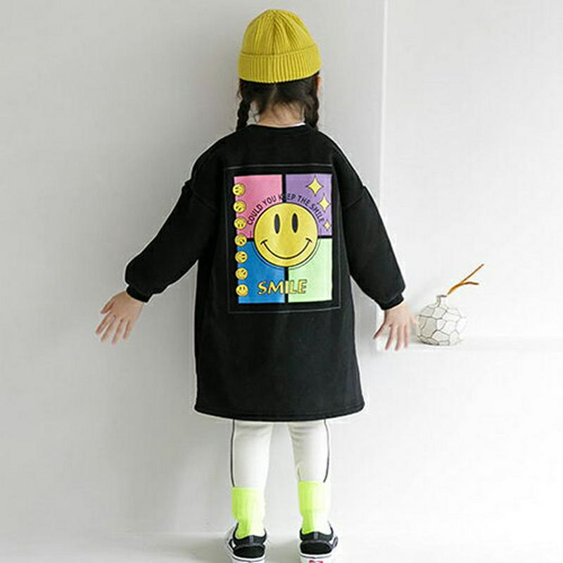 【キッズ20%OFF】裏起毛スマイルワンピース(junior)・u08456 キッズ【9~17才】【ops】【ワンピース ミディ