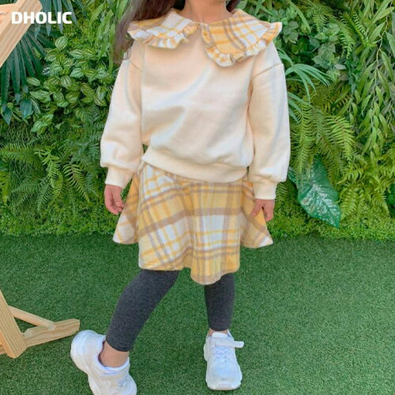 【キッズ20%OFF】チェックワンピース&レギンスSET・u08613 キッズ【3~8才】【set】【セット ワンピース レギン