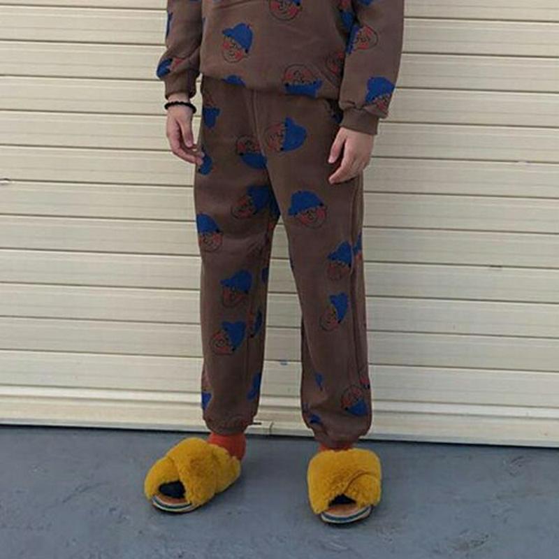 【キッズ20%OFF】裏起毛プリントパンツ(junior)・u08379 キッズ【9~17才】【pt】【パンツ ズボン ロングパ