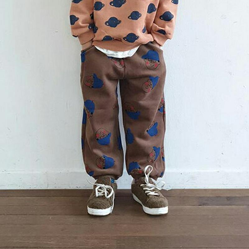 【キッズ20%OFF】裏起毛プリントパンツ(junior)・u08379 キッズ【9~17才】【pt】【パンツ ズボン ロングパ