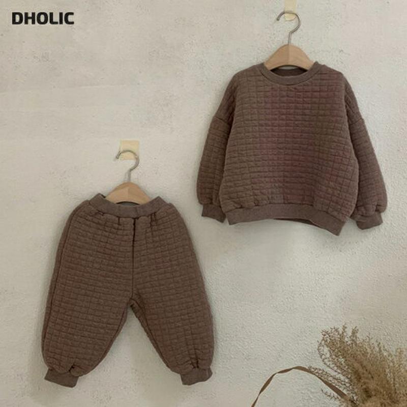 【キッズ20%OFF】キューブスウェット上下SET・u08683 キッズ【3~8才】【set】【セットアップ setup 上下 