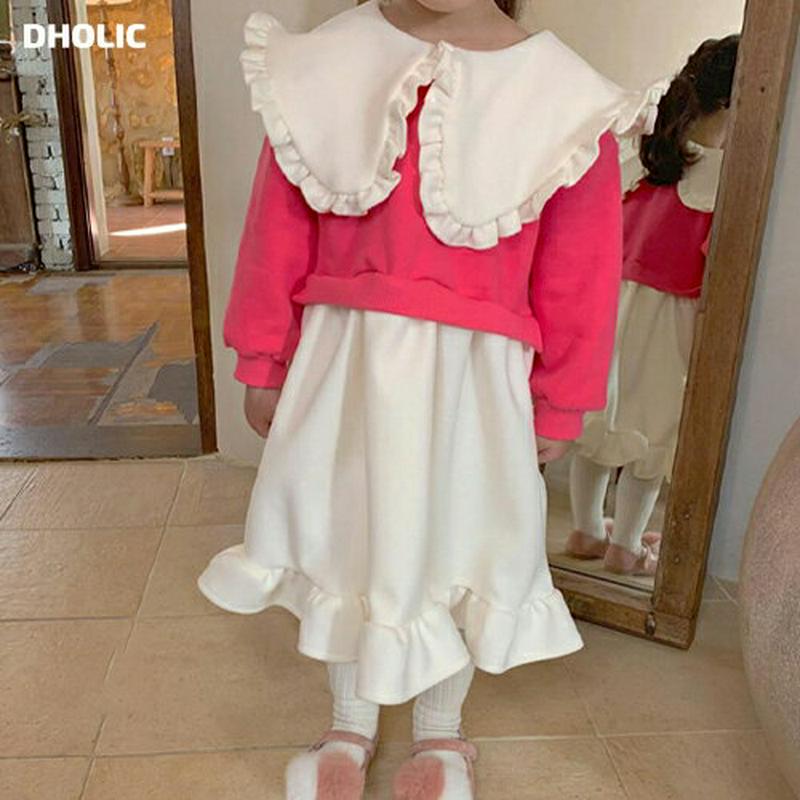 【キッズ20%OFF】ビッグカラーワンピース・u08610 キッズ【3~8才】【ops】【ワンピース ロング ロングワンピース 