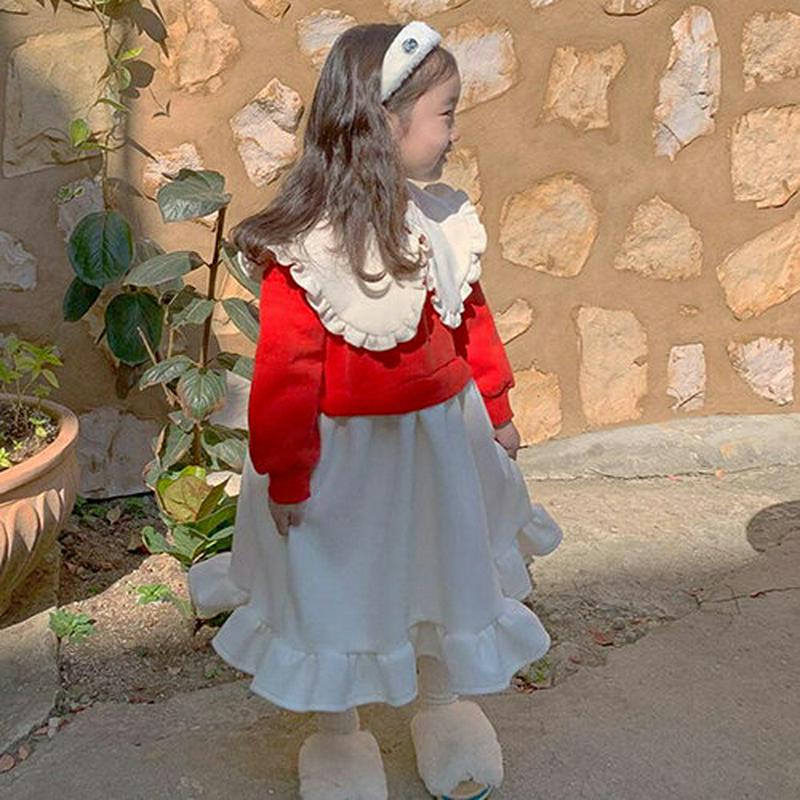 【キッズ20%OFF】ビッグカラーワンピース・u08610 キッズ【3~8才】【ops】【ワンピース ロング ロングワンピース 