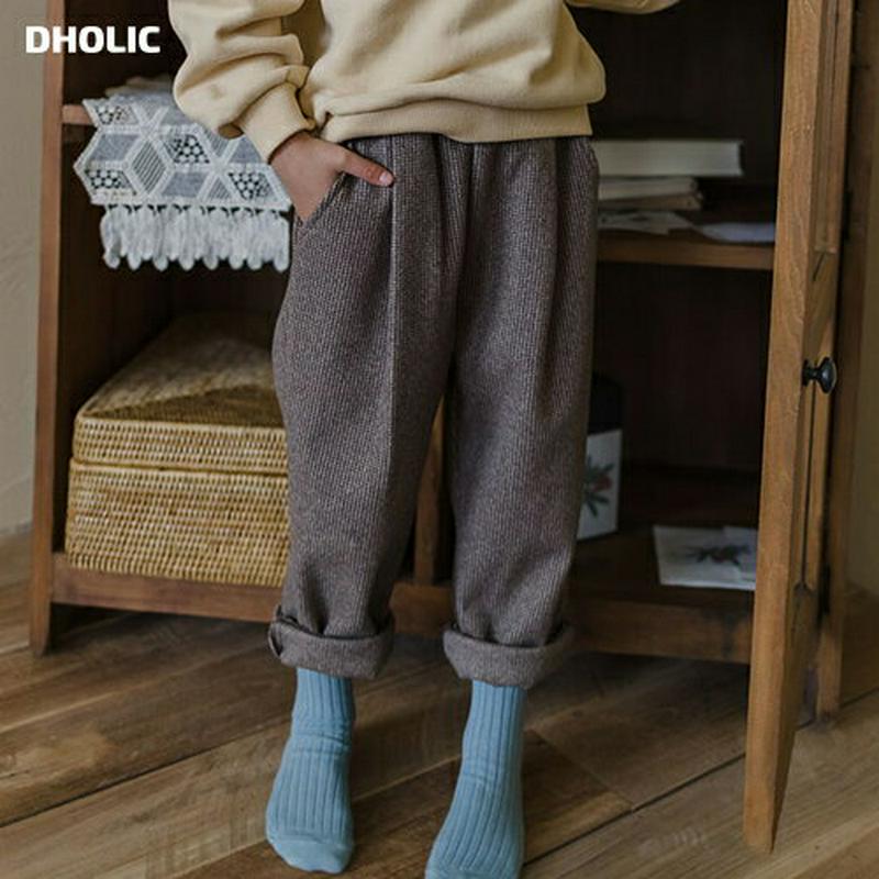 【キッズ20%OFF】裏起毛ウエストゴムパンツ・u08674 キッズ【3~8才】【pt】【パンツ ズボン ロングパンツ 長ズボン