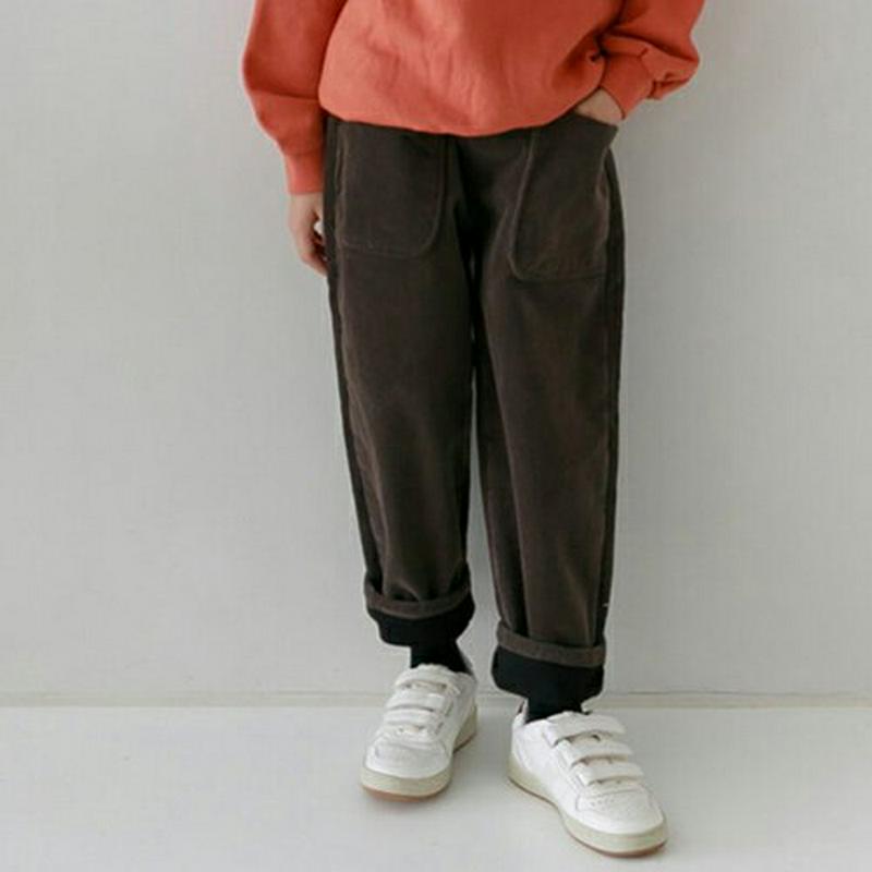 【キッズ20%OFF】裏起毛ポケットパンツ(junior)・u08272 キッズ【9~17才】【pt】【パンツ ズボン ロングパ