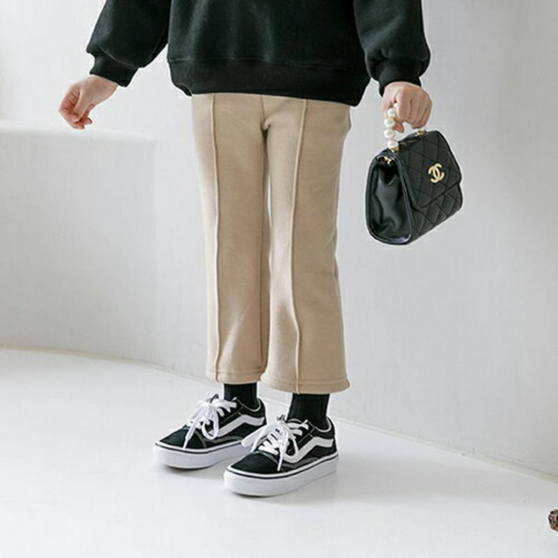 【キッズ20%OFF】ファー裏地ブーツカットパンツ(junior)・u08438 キッズ【9~17才】【pt】【パンツ ズボン 