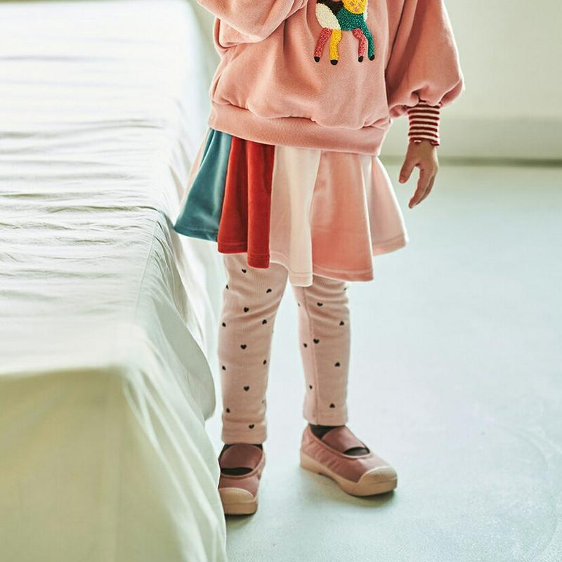 【只今30%OFF】カラフルスカートレギンス(kids)・u08806 キッズ【3~8才】【sk】【スカートレギンス スカート レギンス カラフル ポップ カジュアル ラフ 女の子 ハート 春 秋 韓国 韓国子供服 子供 こども 子供服 こども服】【KIDS】