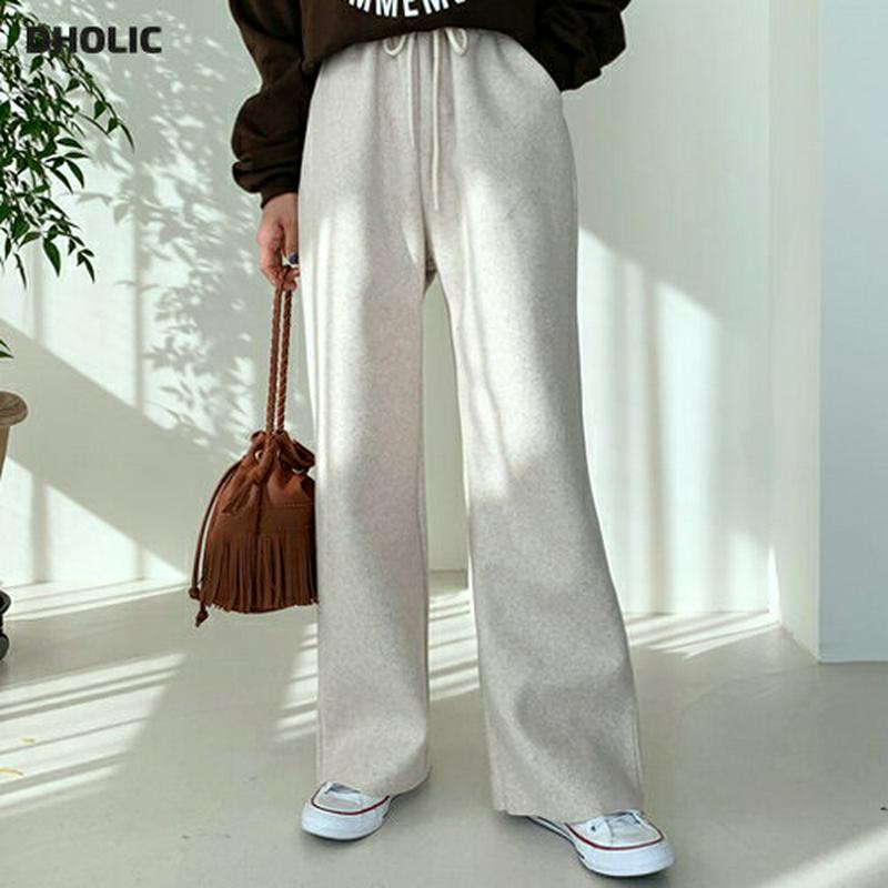 ウール混パンツ・全2色・t64454 レディース【pt】【韓国 ファッション ボトムス ズボン パンツ ロングパンツ ワイドパン