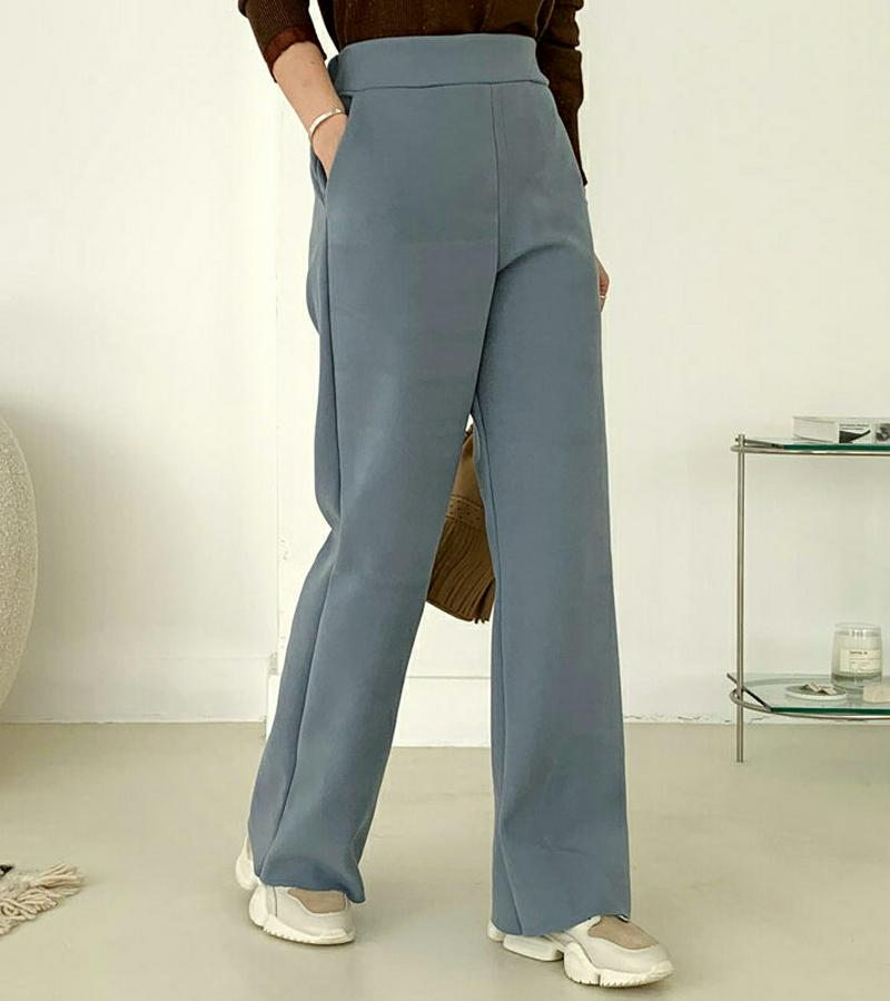 裏起毛ワイドパンツ・全3色・t65106 レディース【pt】【パンツ ズボン ロングパンツ 長ズボン 裏起毛 単色 無地 シンプ