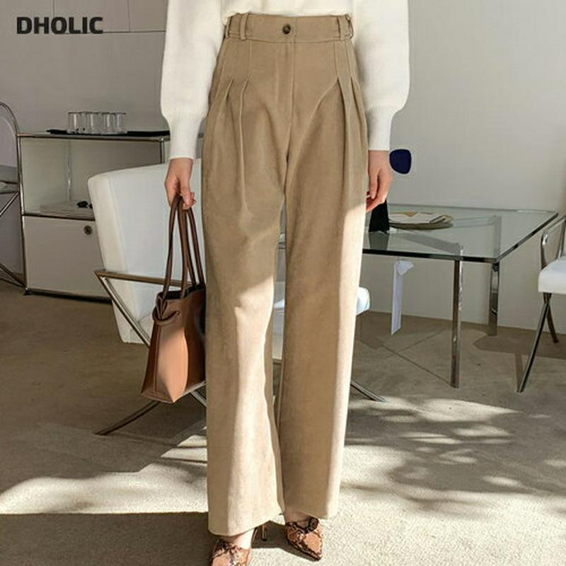 【新作10%OFF】サイドボタンタックパンツ・全2色・t61774 レディース【pt】【韓国 ファッション ボトムス ズボン パ