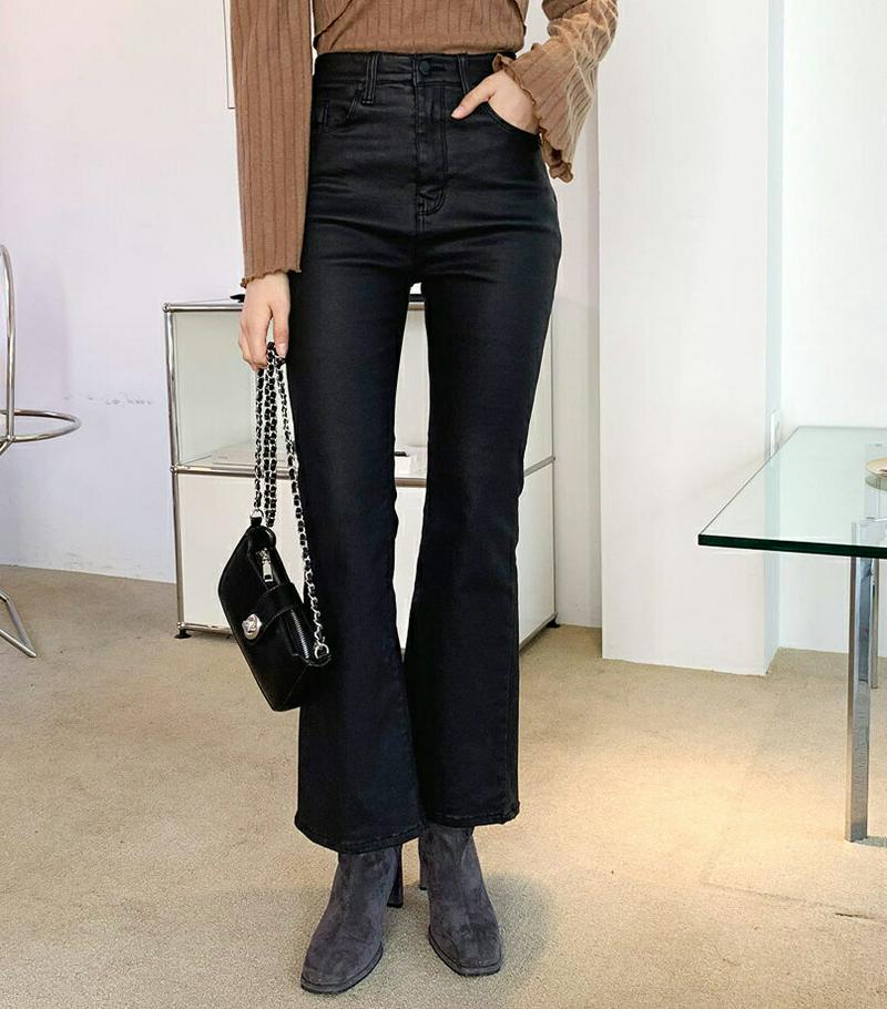 【新作10%OFF】裏起毛ブーツカットパンツ・全1色・t61756 レディース【pt】【韓国 ファッション ボトムス ズボン パ