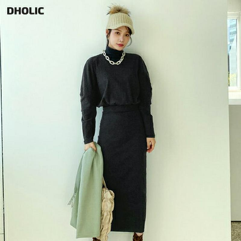 【新作10%OFF】ハーフネックリブワンピース・全3色・t65058 レディース【ops】【韓国 ファッション ワンピース ロン