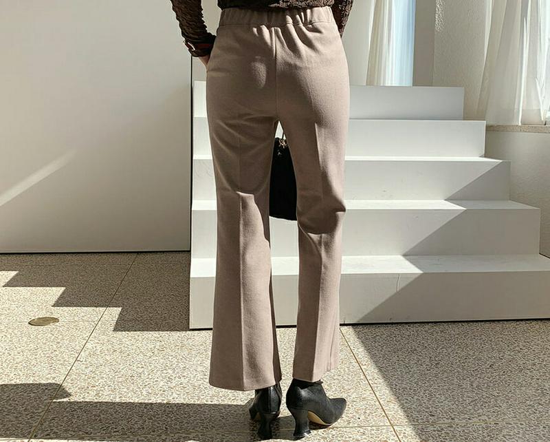 【新作10%OFF】ダブルボタンブーツカットパンツ・全3色・t65063 レディース【pt】【韓国 ファッション ボトムス ズボ