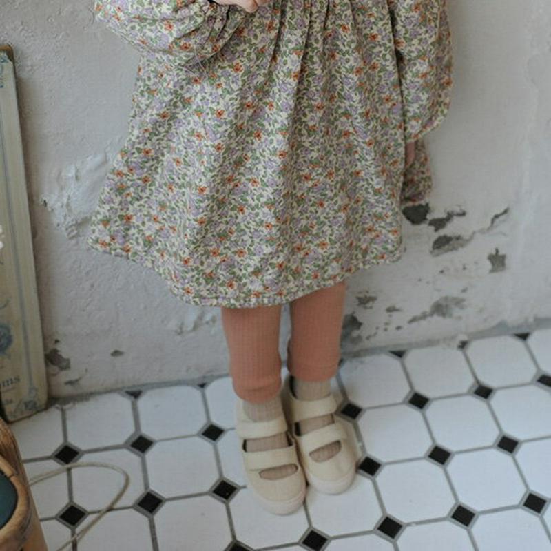 【キッズ20%OFF】リボンテクスチャーレギンス・u08551 キッズ【3~8才】【pt】【レギンス パンツ ズボン 単色 無地