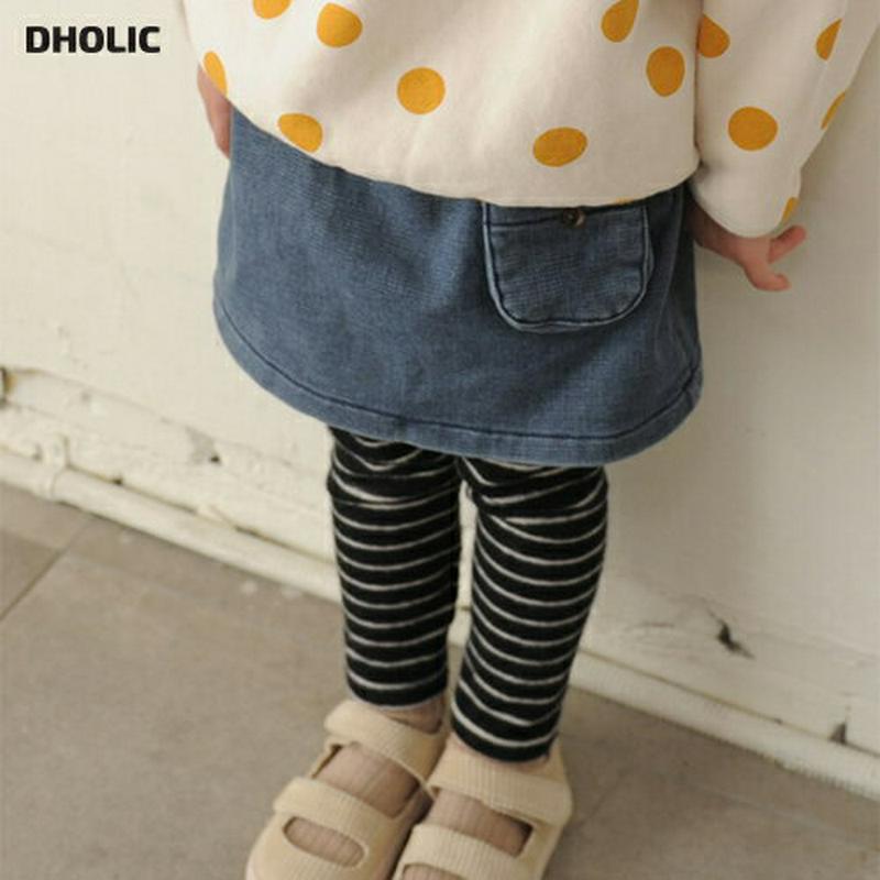 【キッズ20%OFF】スカートボーダーレギンス・u08526 キッズ【3~8才】【pt】【スカートレギンス スカート レギンス 