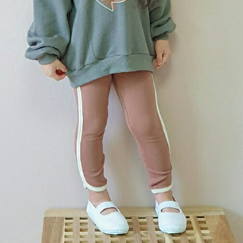 【キッズ20%OFF】サイドラインレギンスパンツ・u08515 キッズ【3~8才】【pt】【レギンス パンツ ズボン ロングパン