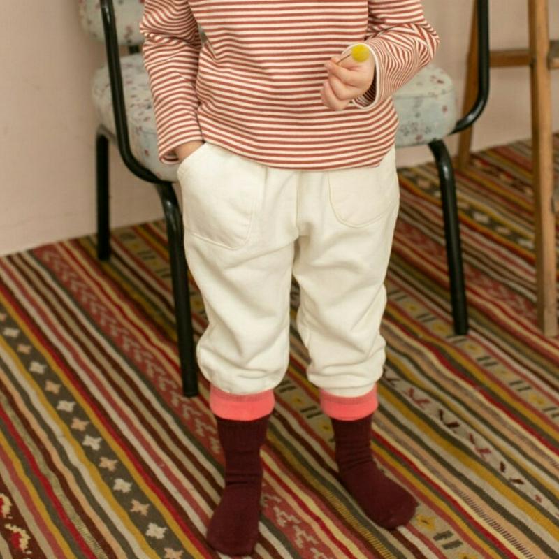 【キッズ20%OFF】裏起毛ポケットパンツ(kids)・u08555 キッズ【3~8才】【pt】【パンツ ズボン ロングパンツ 