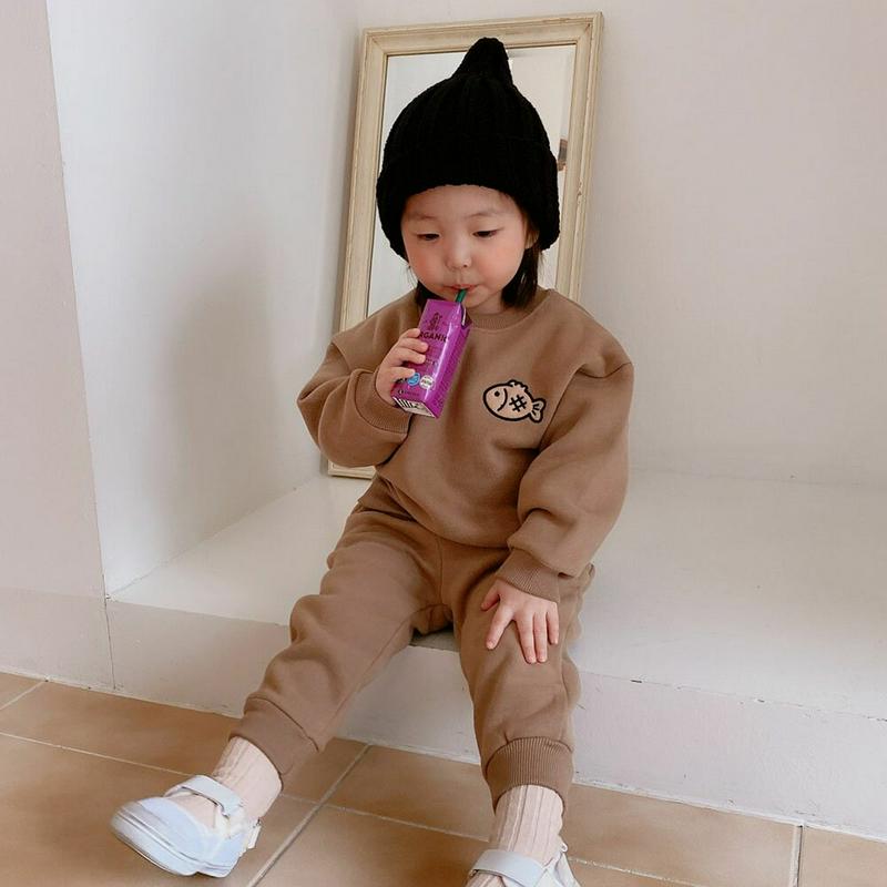 【キッズ20%OFF】裏起毛フィッシュスウェット上下SET・u08552 キッズ【3~8才】【set】【セットアップ setup