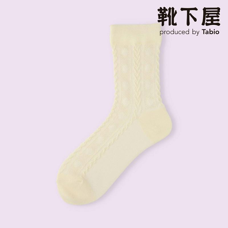 【全品送料無料★〜9/11 23:59迄】【クーポンで3足1,100円】【Mighty Soxer】毛混ぽこぽこニット風ソックス / 靴下屋 3pairs 靴下 タビオ マイティソクサー くつ下 クルー レディース 日本製