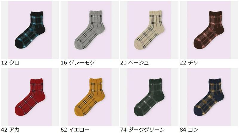 【クーポンで3足1,100円】【Mighty Soxer】チェック柄フリルショートソックス / 靴下屋 3pairs 靴下 タビオ マイティソクサー くつ下 ショート レディース 日本製