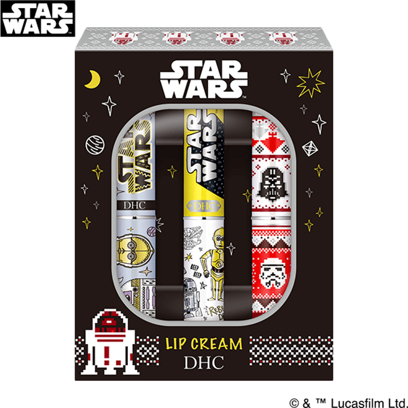 DHC薬用リップクリーム［スター・ウォーズ］ 3本セット ブラック