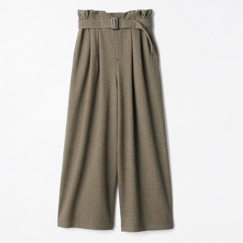 ベルト付ワイドパンツ（MUMU&Co.)