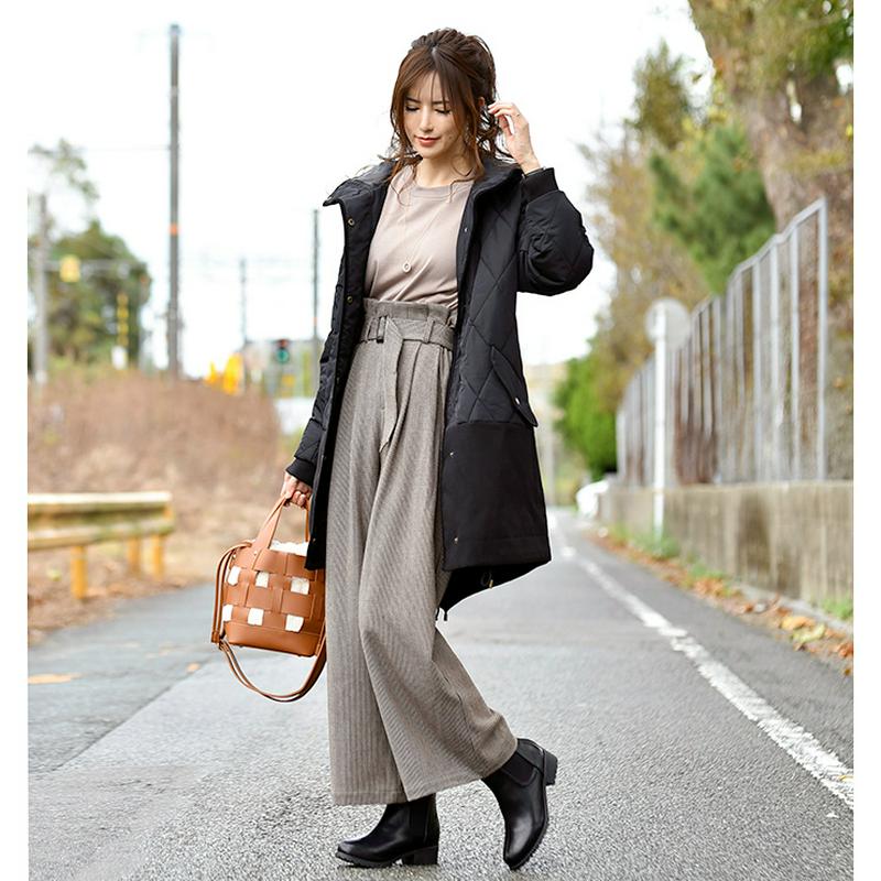 ベルト付ワイドパンツ（MUMU&Co.)