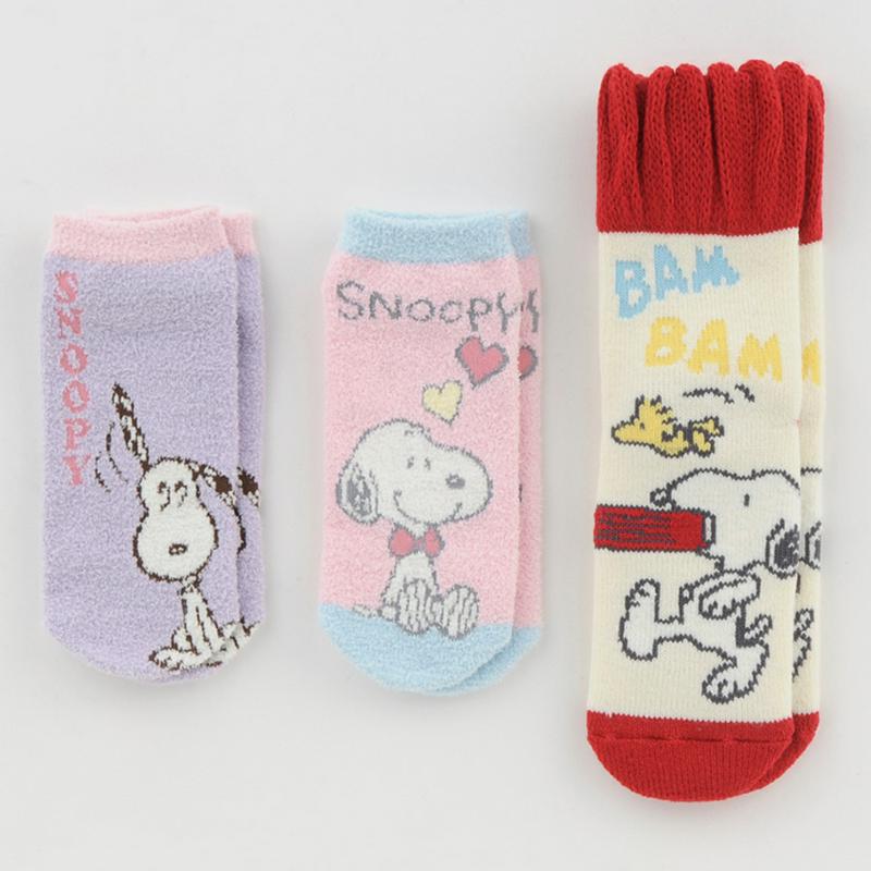 キャラクターソックス3点セット（PEANUTS)