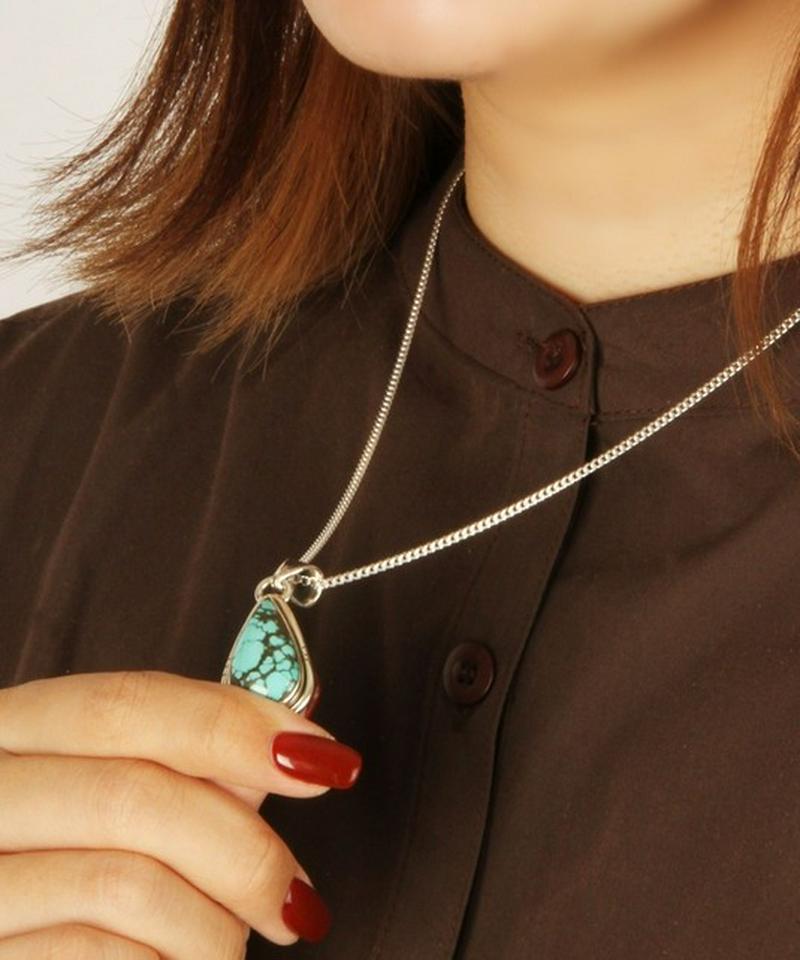 【厳選のフランス買付】ターコイズネックレス