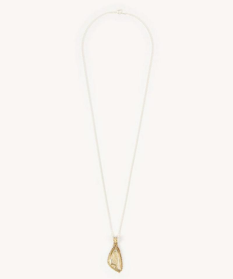 【厳選のフランス買付】フォッシルコーラルネックレス