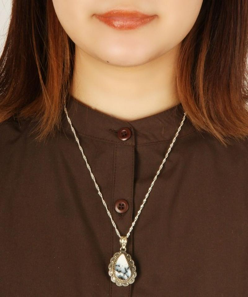 【厳選のフランス買付】デントリティクアゲートネックレス