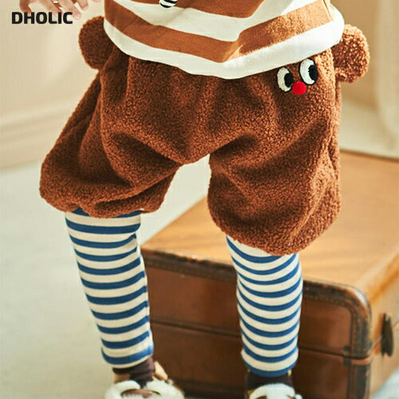 【キッズ20%OFF】レイヤードボアパンツ(junior)・u08812 キッズ【9~17才】【pt】【パンツ　ズボン ロングパンツ 長ズボン レイヤード風 ボーダー 柄 ボア ボアパンツ カジュアル かわいい 女の子 男の子 冬 韓国 韓国子供服 子供 こども 子供服 こども服】【KIDS】