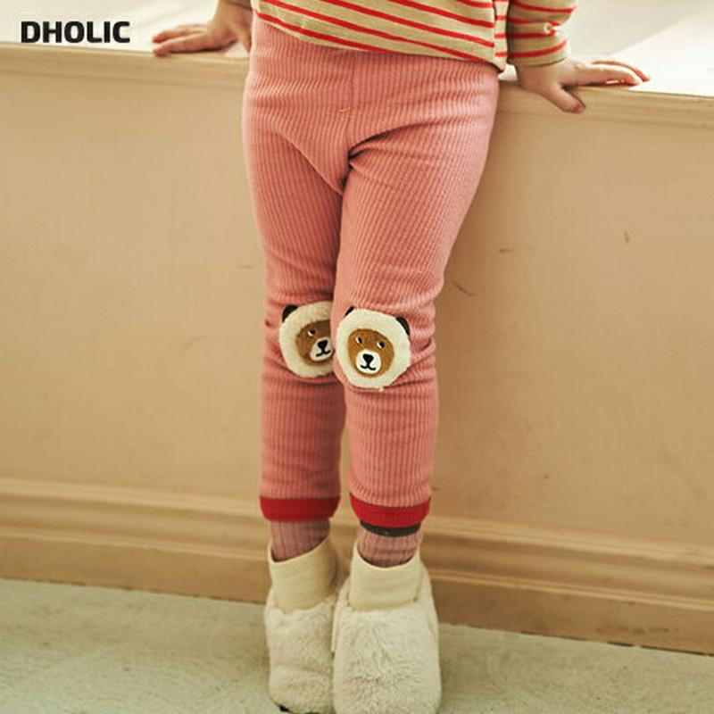 【只今30%OFF】裏起毛くまレギンス(junior)・u08779 キッズ【9~17才】【pt】【レギンス パンツ ズボン ロングパンツ 長ズボン 裏起毛 クマ くま カジュアル 可愛い かわいい　女の子 男の子 冬 韓国 韓国子供服 子供 こども 子供服 こども服】【KIDS】