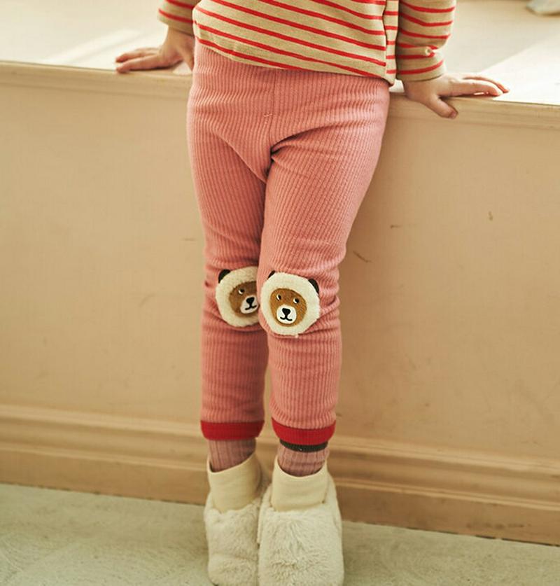 【只今30%OFF】裏起毛くまレギンス(junior)・u08779 キッズ【9~17才】【pt】【レギンス パンツ ズボン ロングパンツ 長ズボン 裏起毛 クマ くま カジュアル 可愛い かわいい　女の子 男の子 冬 韓国 韓国子供服 子供 こども 子供服 こども服】【KIDS】