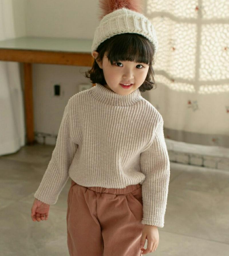 【キッズ20%OFF】コーデュロイハイネック長袖Tシャツ(kids)・u08896 キッズ【3~8才】【tops】【トップス Tシャツ 長袖 ハイネック コーデュロイ 単色 無地 シンプル カジュアル ラフ 女の子 男の子 秋 冬 韓国 韓国子供服 子供 こども 子供服 こども服】【KIDS】