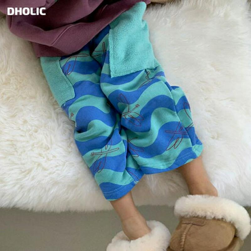 【キッズ20%OFF】裏起毛タビパンツ・u08875 キッズ【3~8才】【pt】【パンツ ズボン ロングパンツ 長ズボン 裏起毛 カジュアル 総柄 ラフ 女の子 男の子 冬 韓国 韓国子供服 子供 こども 子供服 こども服】【KIDS】