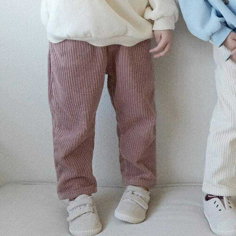 【キッズ20%OFF】コーデュロイパンツ(kids)・u08928 キッズ【3~8才】【pt】【パンツ ズボン ロングパンツ 長ズボン コーデュロイ シンプル カジュアル 単色 女の子 男の子 秋 冬 韓国 韓国子供服 子供 こども 子供服 こども服】【KIDS】