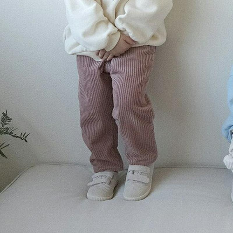 【キッズ20%OFF】コーデュロイパンツ(kids)・u08928 キッズ【3~8才】【pt】【パンツ ズボン ロングパンツ 長ズボン コーデュロイ シンプル カジュアル 単色 女の子 男の子 秋 冬 韓国 韓国子供服 子供 こども 子供服 こども服】【KIDS】