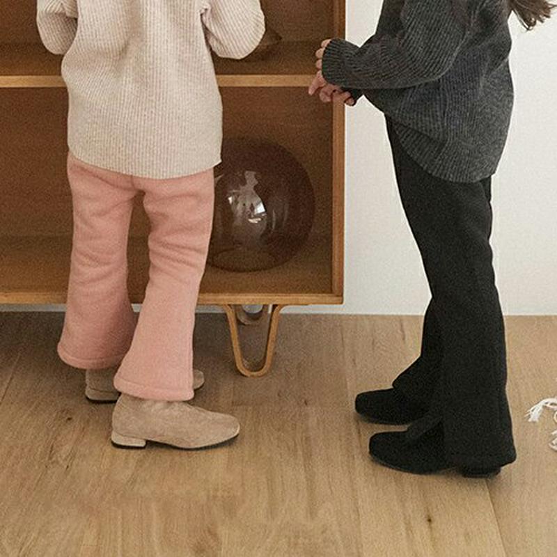 【キッズ20%OFF】裏起毛スラックスパンツ(kids)・u08932 キッズ【3~8才】【pt】【スラックス パンツ ズボン ロングパンツ 長ズボン 単色 無地 シンプル 裏起毛 大人 女の子 スリット 冬 韓国 韓国子供服 子供 こども 子供服 こども服】【KIDS】