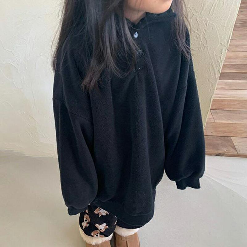 【キッズ20%OFF】ベアフリースハイネック長袖Tシャツ・u08887 キッズ【3~8才】【tops】【トップス スウェット トレーナー 長袖 クマ くま 可愛い かわいい ハイネック カジュアル ラフ 女の子 男の子 秋 冬 韓国 韓国子供服 子供 こども 子供服 こども服】【KIDS】