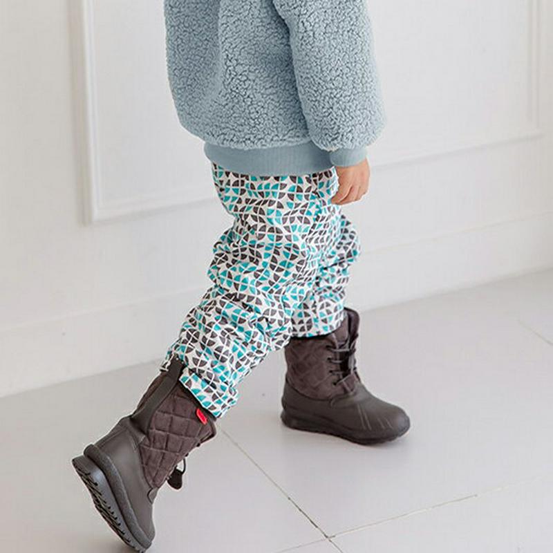 スノーパンツ・p008656 キッズ【3~8才】【pt】【パンツ ズボン ロングパンツ 長ズボン 総柄 カジュアル ラフ ウエストゴム 女の子 男の子 冬 韓国 韓国子供服 子供 こども 子供服 こども服】【KIDS】