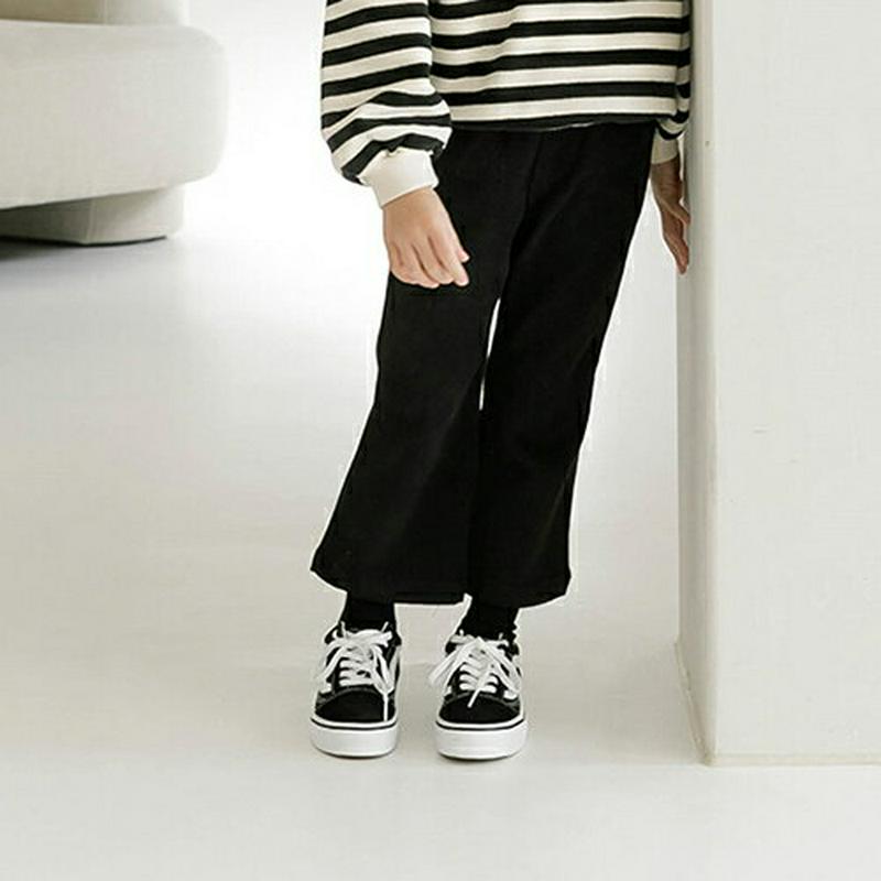 【キッズ20%OFF】裏起毛ブーツカットパンツ(junior)・u08460 キッズ【9~17才】【pt】【パンツ ズボン ロングパンツ 長ズボン ブーツカット 裏起毛 カジュアル 単色 無地 シンプル ラフ 女の子 男の子 冬 韓国 韓国子供服 子供 こども 子供服 こども服】【KIDS】