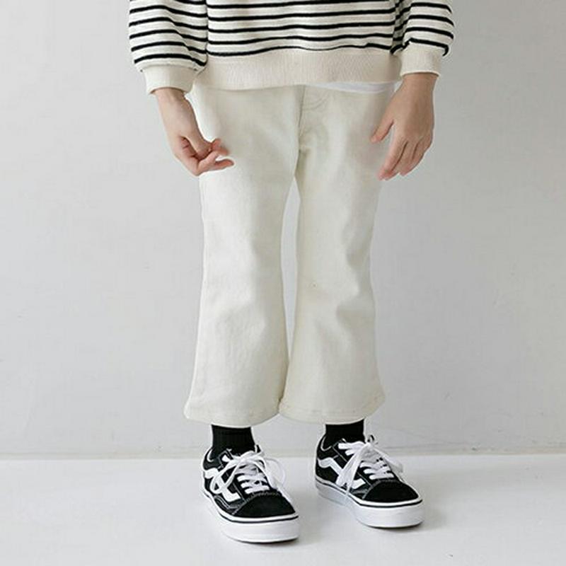 【キッズ20%OFF】裏起毛ブーツカットパンツ(junior)・u08460 キッズ【9~17才】【pt】【パンツ ズボン ロングパンツ 長ズボン ブーツカット 裏起毛 カジュアル 単色 無地 シンプル ラフ 女の子 男の子 冬 韓国 韓国子供服 子供 こども 子供服 こども服】【KIDS】