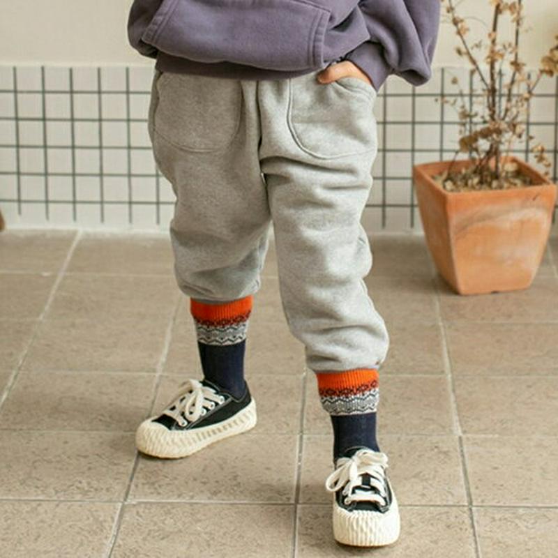 【キッズ20%OFF】裏起毛ポケットパンツ(junior)・u08542 キッズ【9~17才】【pt】【パンツ ズボン ロングパンツ 長ズボン 裏起毛 単色 無地 シンプル　カジュアル ラフ 女の子 男の子 冬 韓国 韓国子供服 子供 こども 子供服 こども服】【KIDS】