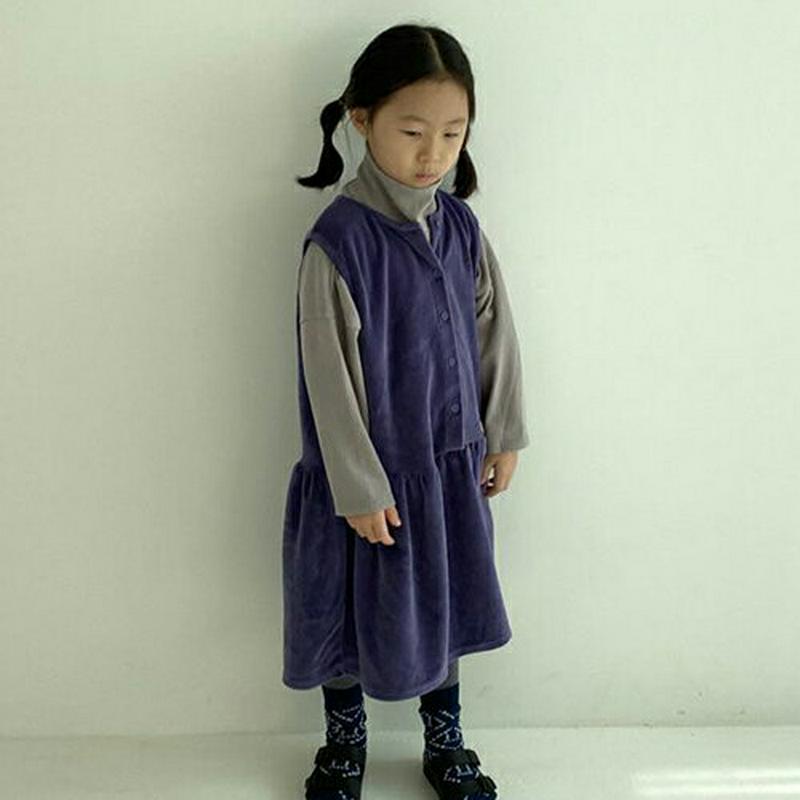 【キッズ20%OFF】ノースリーブワンピース(Junior)・u08492 キッズ【9~17才】【ops】【ワンピース ミディ丈 ミディワンピース ノースリーブ スリーブレス シンプル ロゴ カジュアル 秋 冬 韓国 韓国子供服 子供 こども 子供服 こども服】【KIDS】