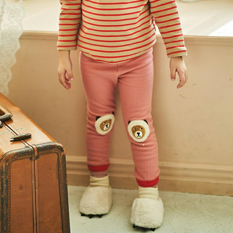 【キッズ20%OFF】裏起毛くまレギンス(kids)・u08777 キッズ【3~8才】【pt】【レギンス パンツ ズボン クマ くま 裏起毛 カジュアル 可愛い かわいい 女の子 男の子 冬 韓国 韓国子供服 子供 こども 子供服 こども服】【KIDS】