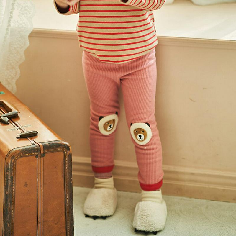 【キッズ20%OFF】裏起毛くまレギンス(kids)・u08777 キッズ【3~8才】【pt】【レギンス パンツ ズボン クマ くま 裏起毛 カジュアル 可愛い かわいい 女の子 男の子 冬 韓国 韓国子供服 子供 こども 子供服 こども服】【KIDS】